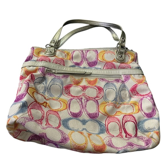 Coach Multicolor Poppy Tote - Picture 4 of 6